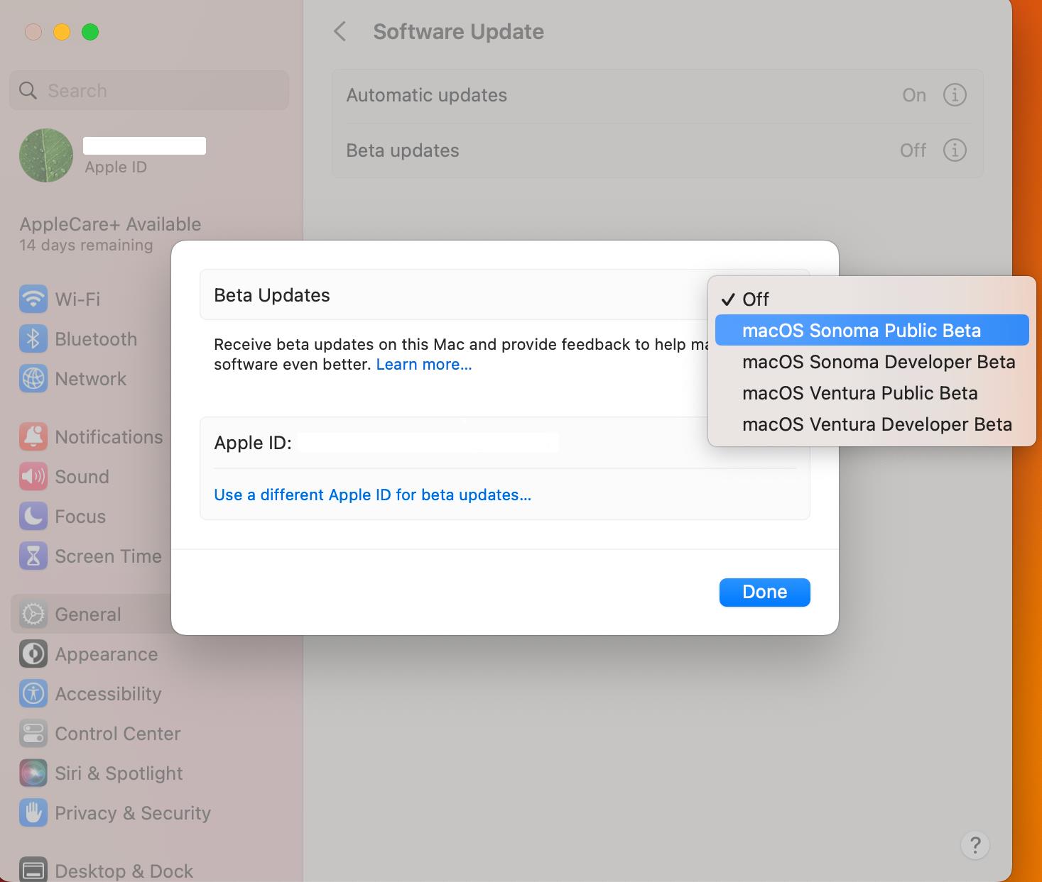 如何下載 macOS Sonoma 公共測試版