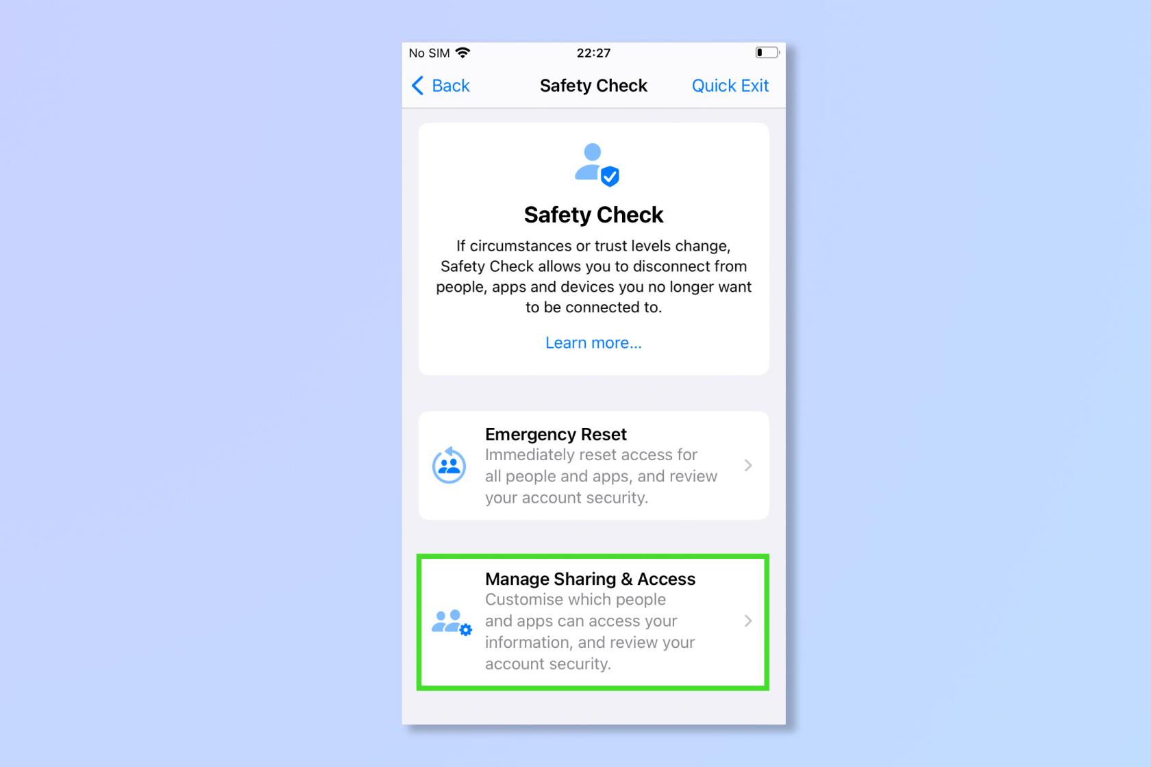 使用安全檢查立即清除 iPhone 上的有毒應用程序（和人員）