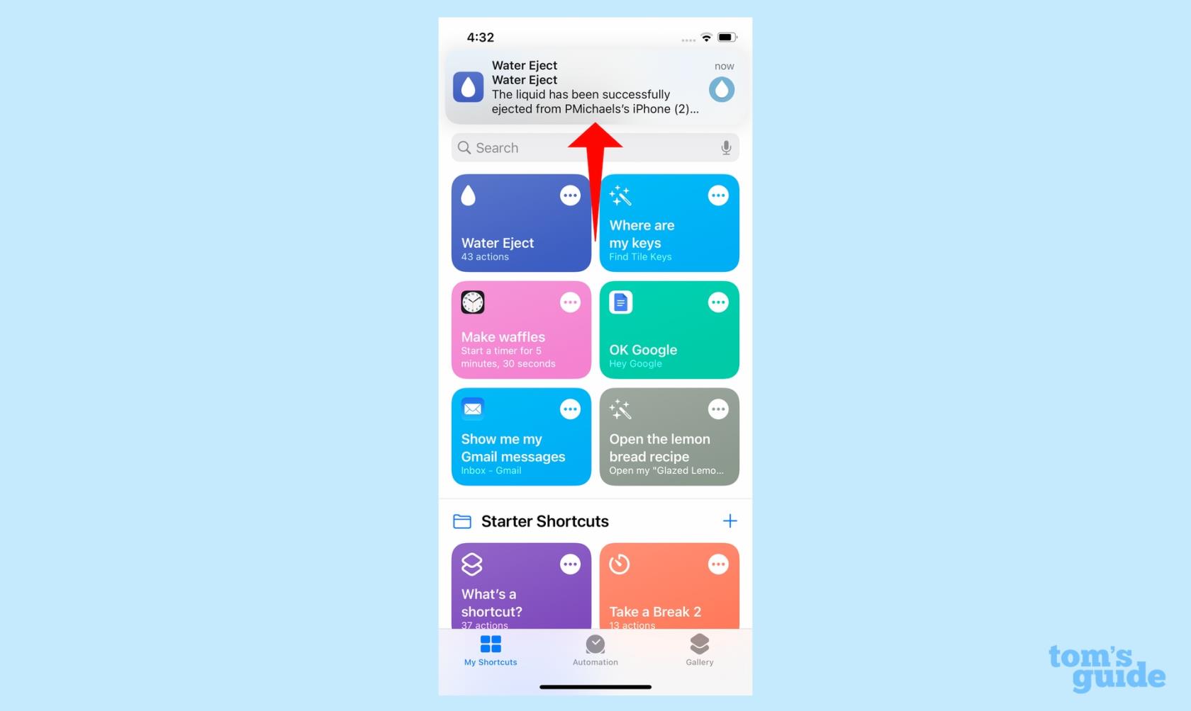 您可以使用這個方便的快捷方式命令 Siri 從 iPhone 中噴射水