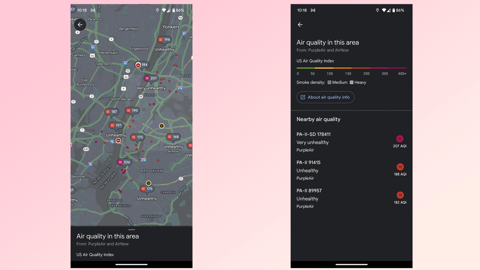 如何在 Google 地圖上檢查空氣質量
