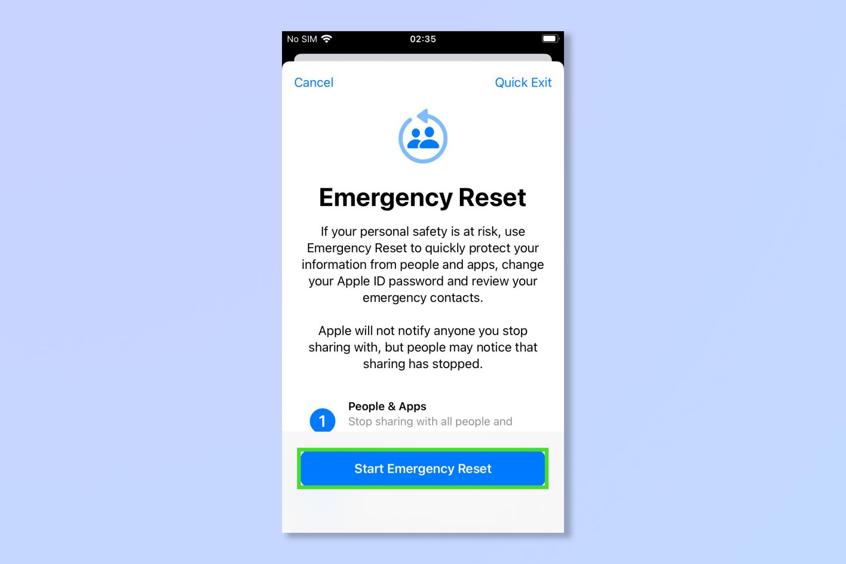 使用安全檢查立即清除 iPhone 上的有毒應用程序（和人員）
