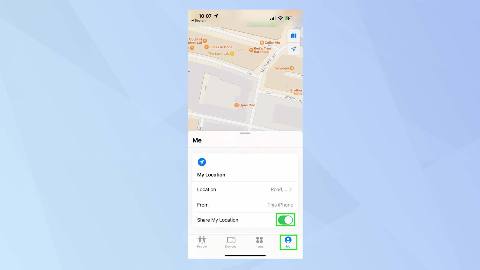 如何使用“查找”在 iPhone 上共享位置