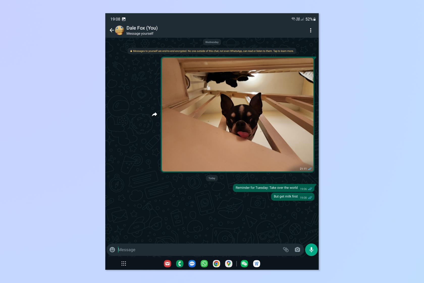 WhatsApp 現在可以讓你給自己發消息——如何以及為何這樣做