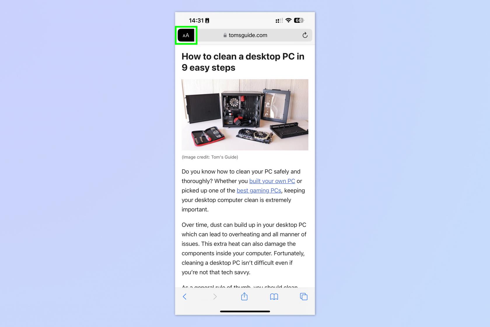 如何使用 iOS Safari 閱讀器模式