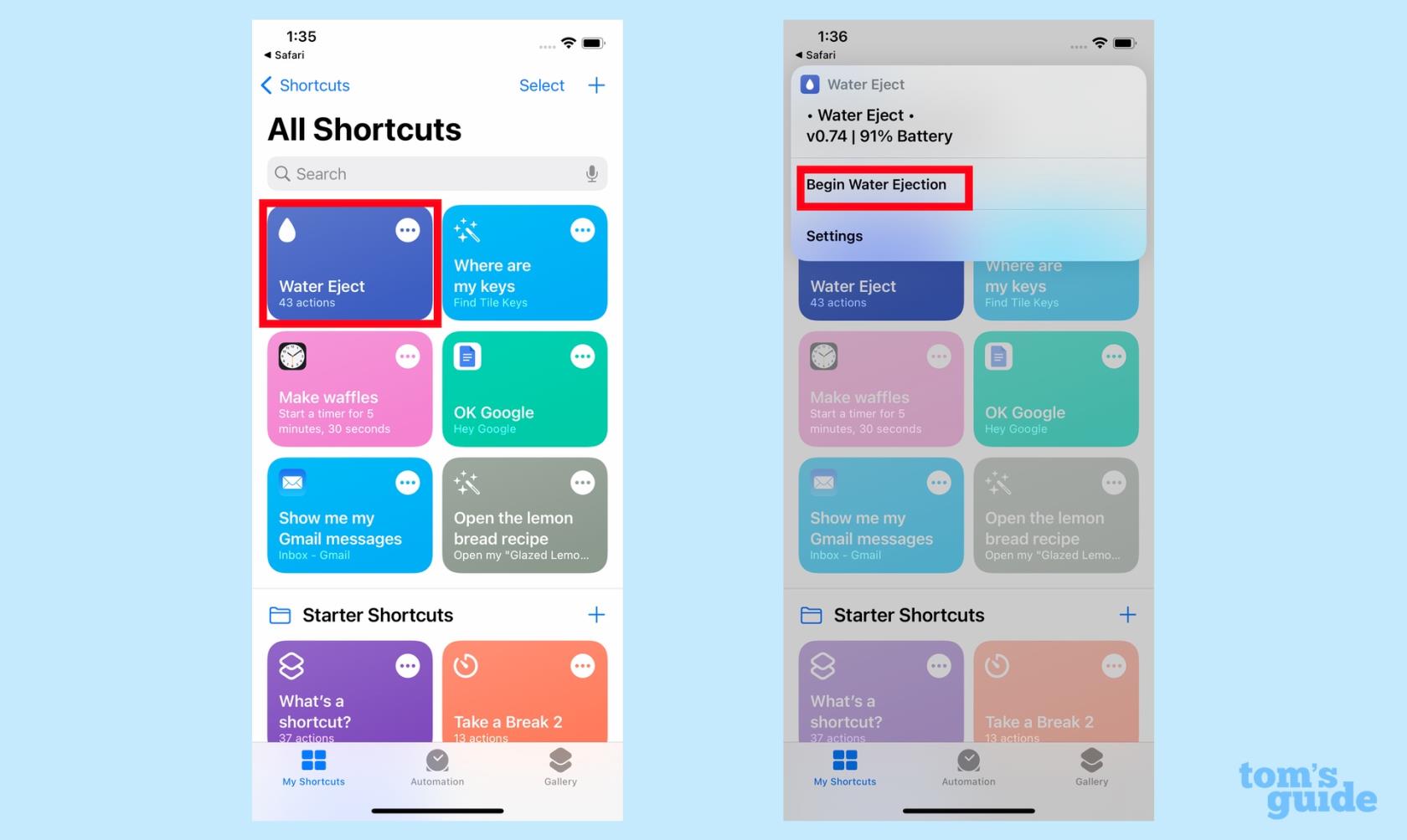 您可以使用這個方便的快捷方式命令 Siri 從 iPhone 中噴射水