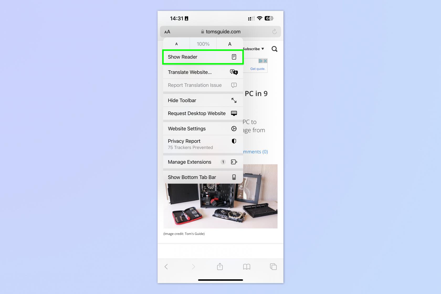 如何使用 iOS Safari 閱讀器模式