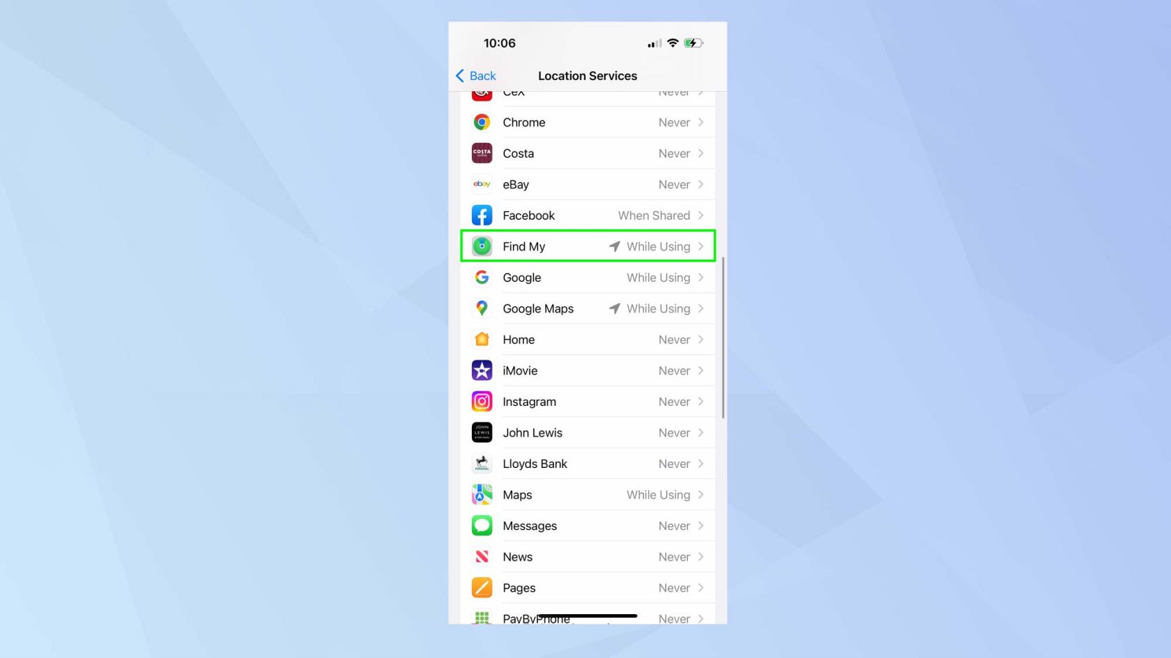 如何使用“查找”在 iPhone 上共享位置