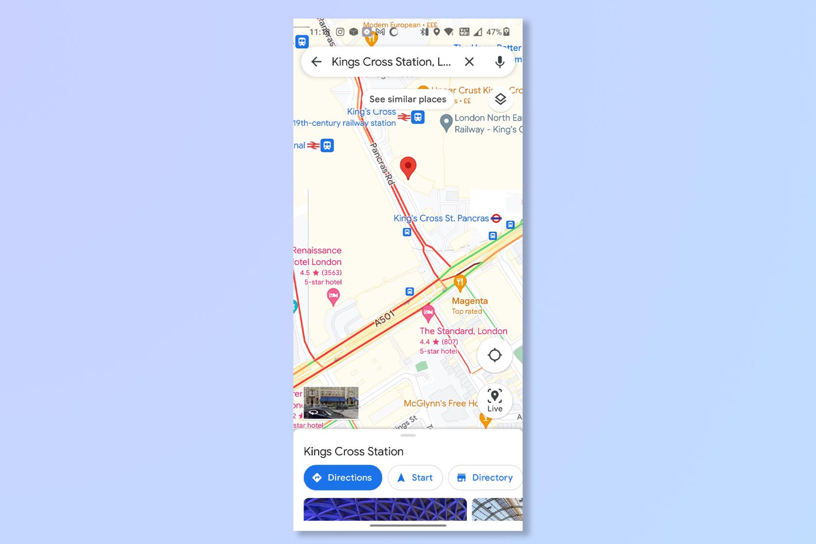 如何在 Google 地圖上查看路況信息