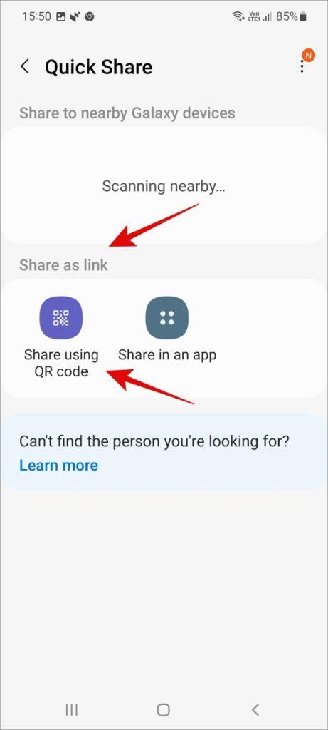 谷歌附近共享與三星快速共享：了解差異