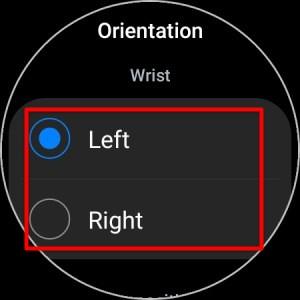 如何更改 Samsung Galaxy Watch 上的手腕和方向