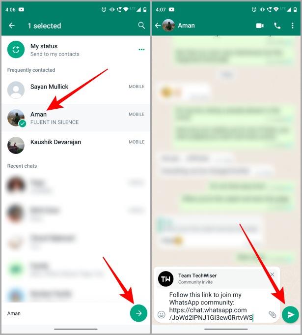 如何在 iOS 和 Android 上邀請某人加入 Whatsapp 社區