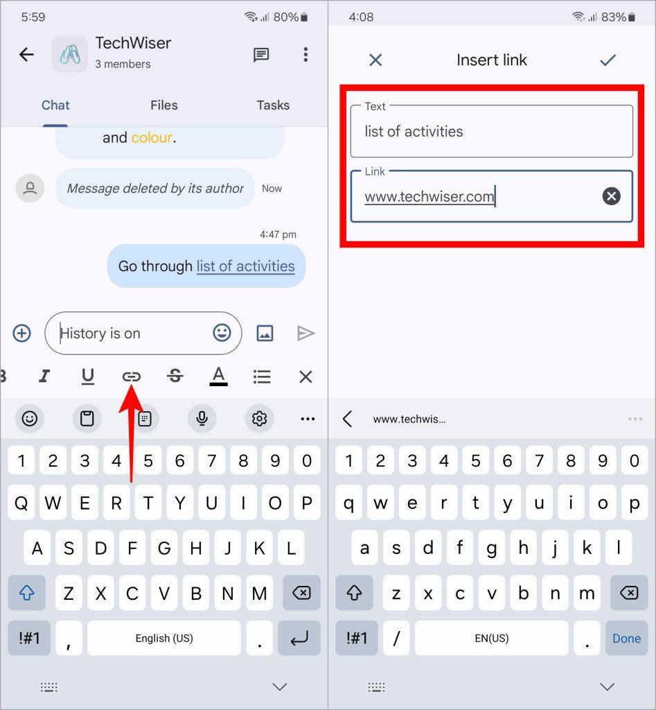 如何在行動裝置上的 Google Chat 中建立空間