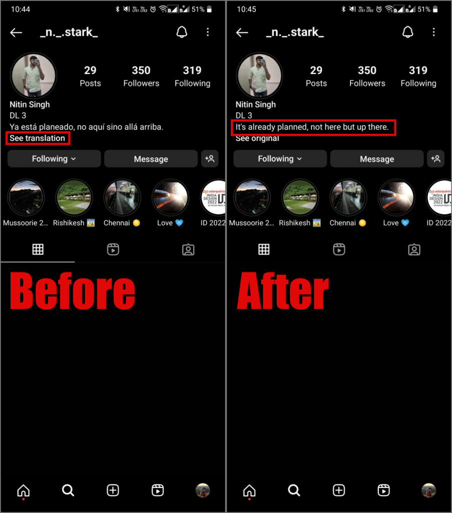 如何翻譯 Instagram 故事、標題、評論和簡介
