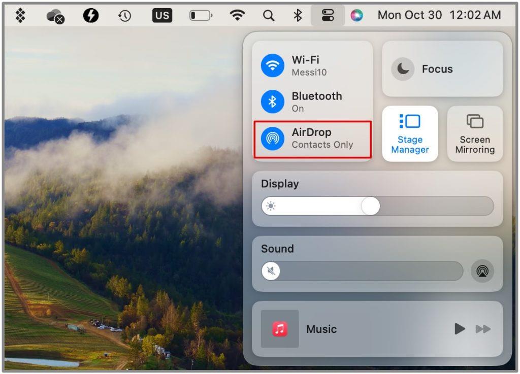 如何在 MacBook 上使用 AirDrop