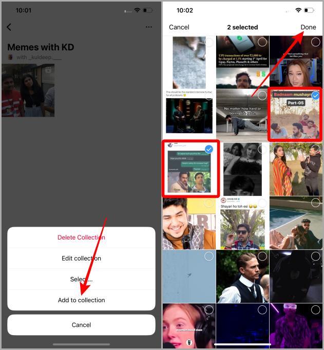 如何在 Instagram 上分享（已儲存）協作收藏