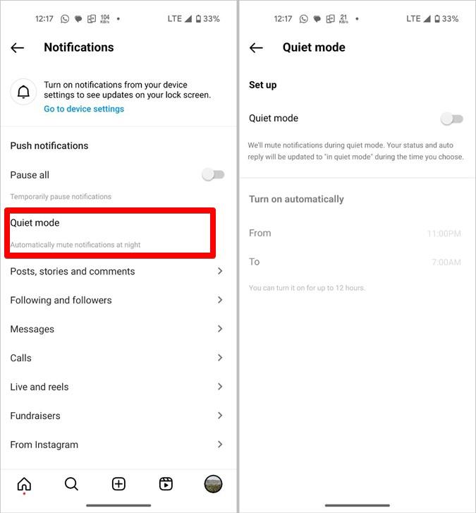 Instagram 中的安靜模式是什麼以及如何打開或關閉它