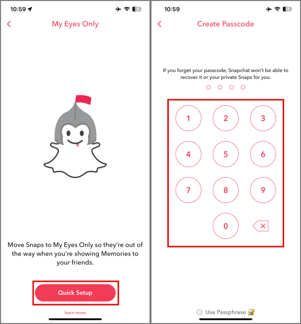 如何只用眼睛看 Snapchat