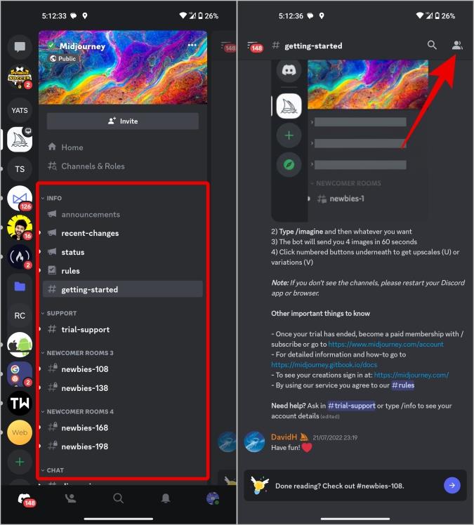 如何隱藏 Discord 伺服器側邊欄上的頻道