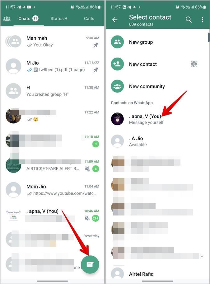 在 Android、iPhone 和 PC 上透過 WhatsApp 向自己發送訊息的 4 種方式