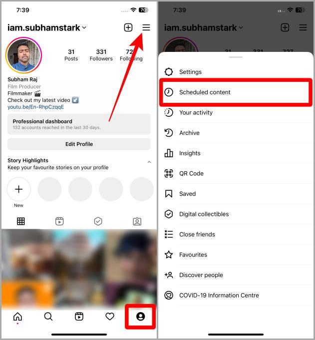 如何在 Instagram 應用程式上免費安排貼文和捲軸