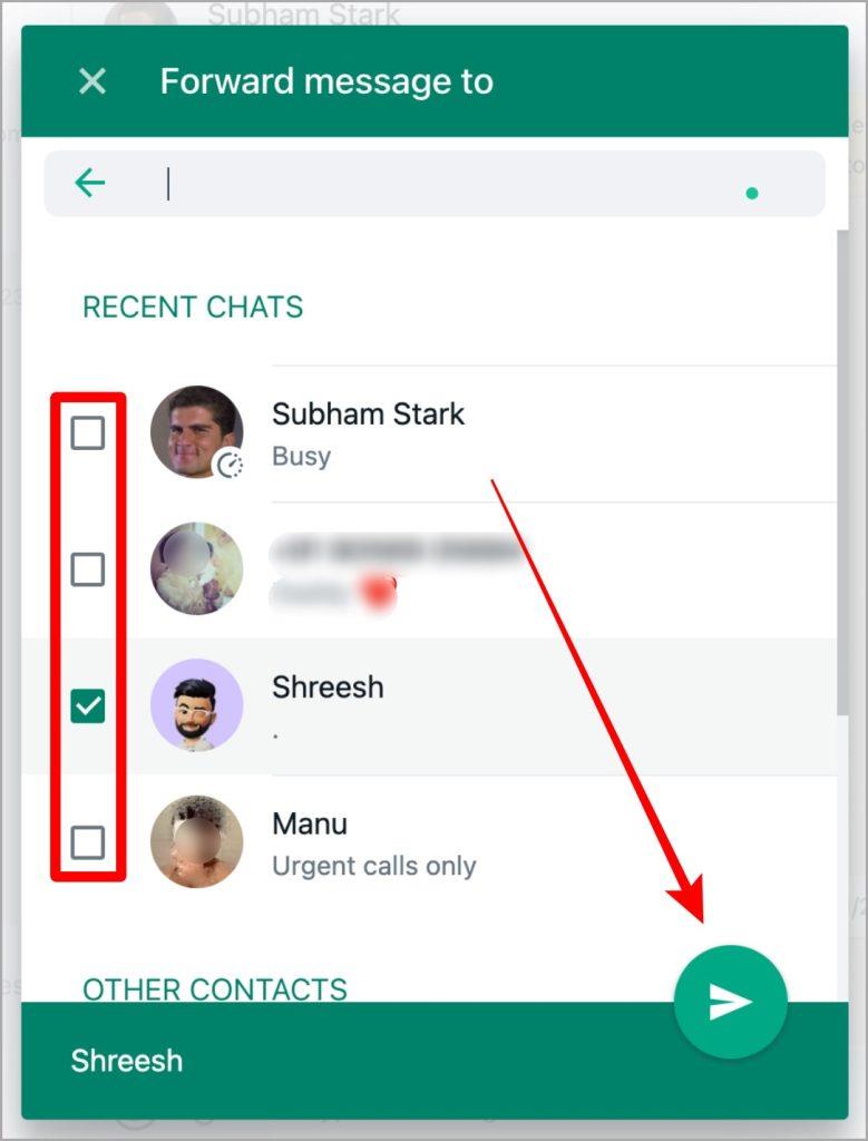 WhatsApp 網頁版和行動版上我加星號的訊息在哪裡