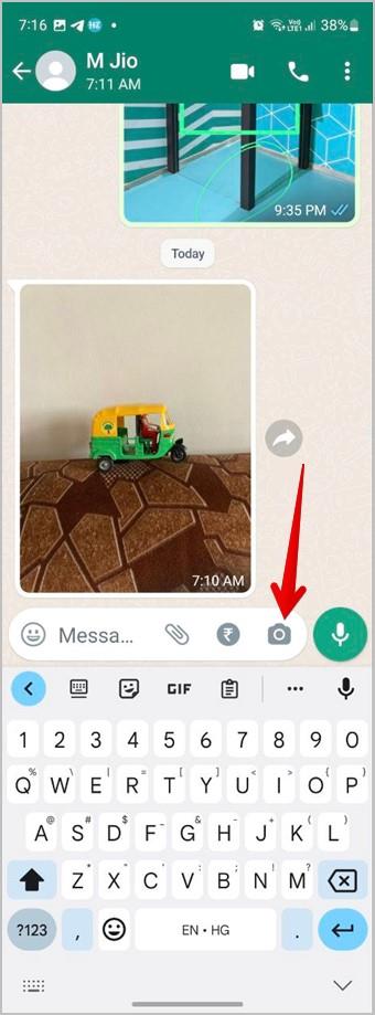 如何在 WhatsApp 照片中新增箭頭或圓圈