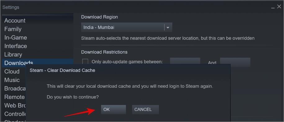 清除 Steam 下載快取後會發生什麼