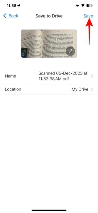 如何掃描文件並將其新增至 Google 雲端硬碟