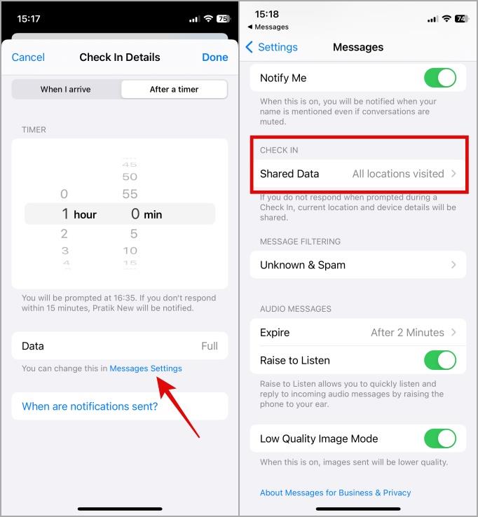 如何使用 iPhone 上的簽到安全功能：指南