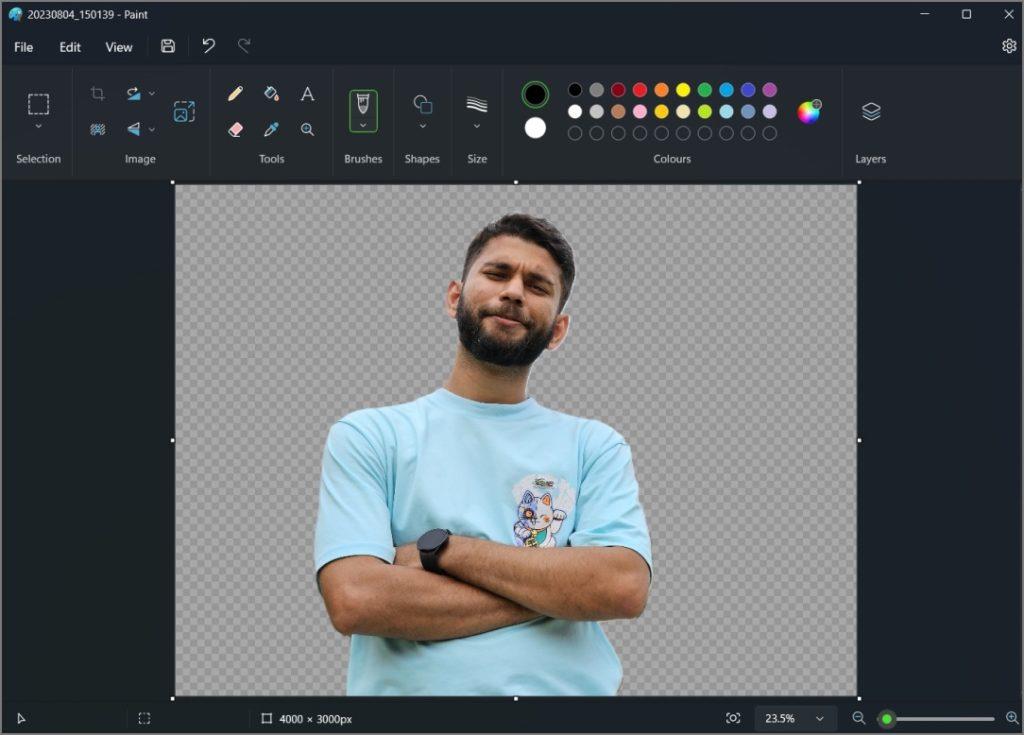 如何在 Paint 和 Paint 3D 中使背景透明
