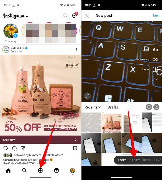 在 Instagram 上並排放置兩張照片的 5 種方法