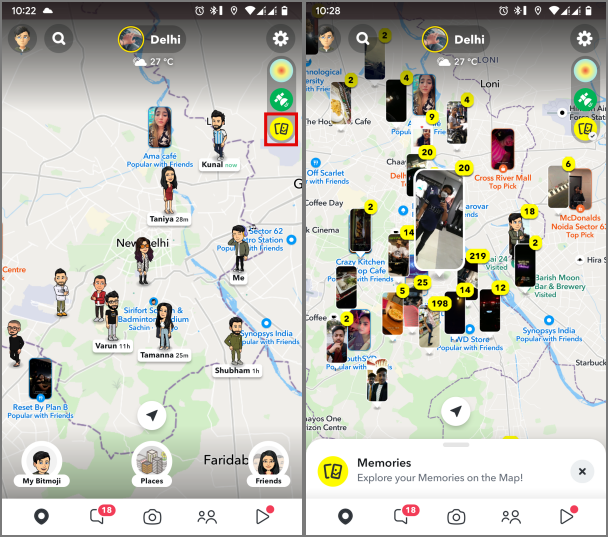 如何在 Snapchat 上使用 Snap 地圖