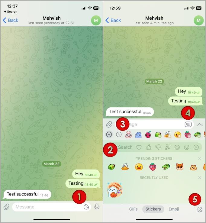 Telegram 圖示和符號及其意義