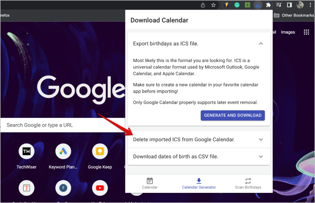 如何將 Facebook 生日匯入 Google 日曆