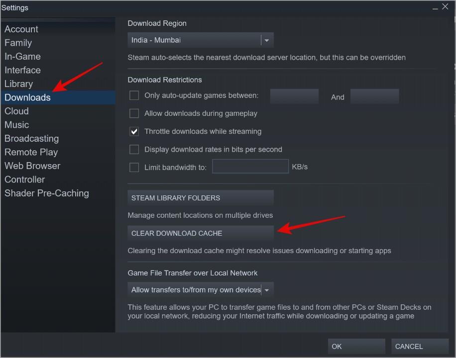 清除 Steam 下載快取後會發生什麼
