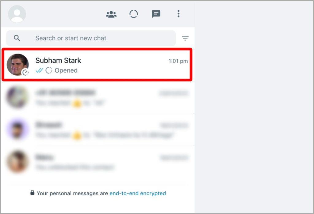 WhatsApp 網頁版和行動版上我加星號的訊息在哪裡