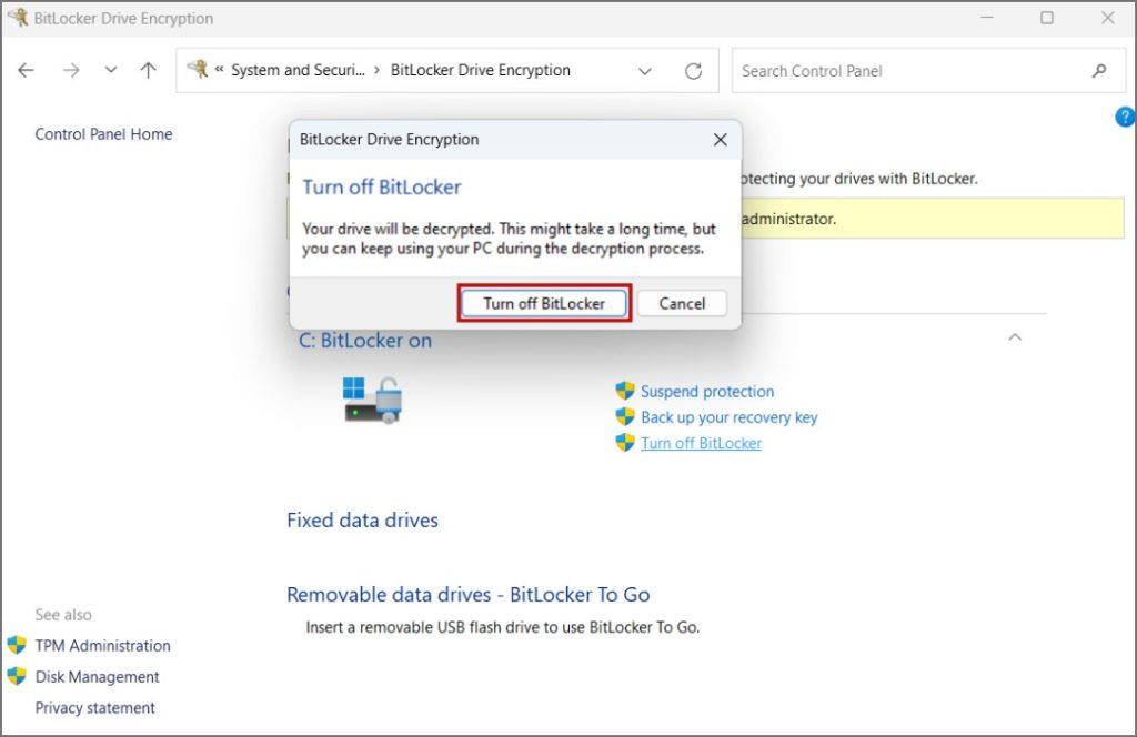 在 Windows 10/11 上停用和暫停 BitLocker 的 3 種方法