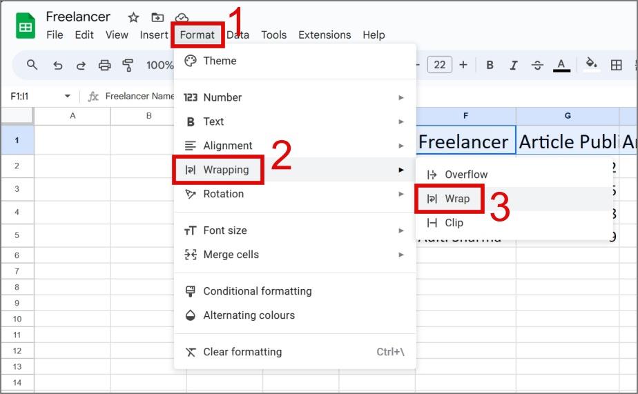 如何在 Excel 和 Google Sheets 中換行文本