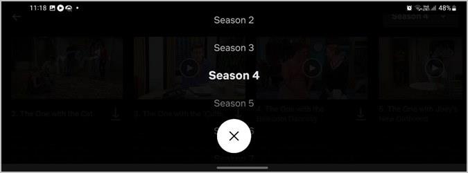 如何更改 Netflix 上的季節或劇集