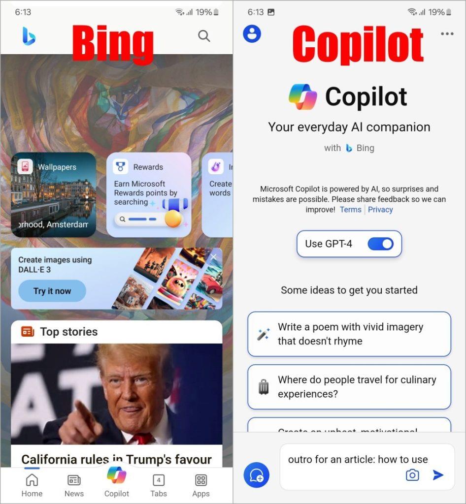 如何在行動裝置上使用 Microsoft Copilot