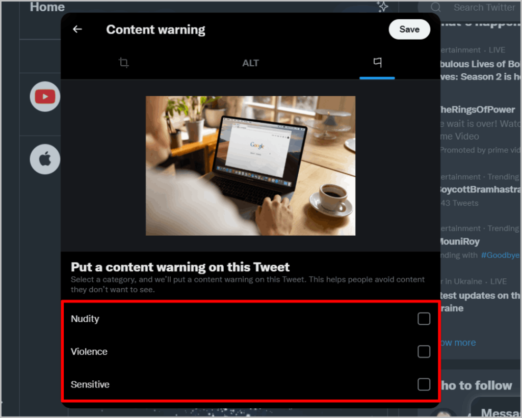 如何在 Twitter 上查看、發布和過濾敏感內容