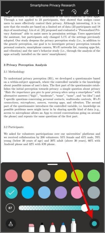 如何在桌面或行動裝置上突出顯示 PDF 中的文本