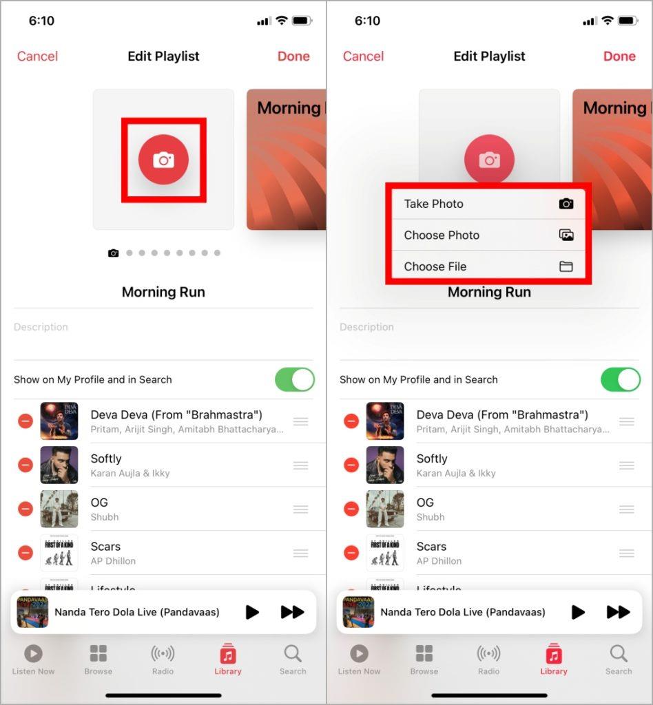 如何更改 Apple Music 上的播放清單封面