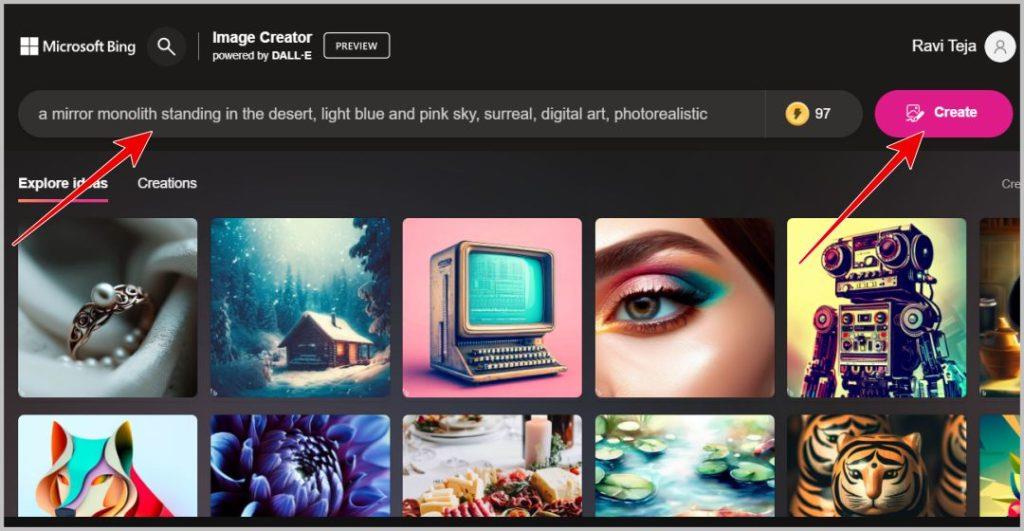 如何使用 Microsoft Bing Image Creator