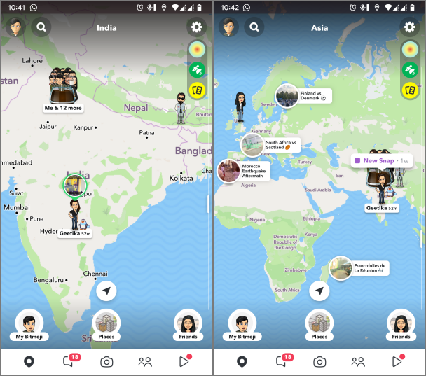 如何在 Snapchat 上使用 Snap 地圖