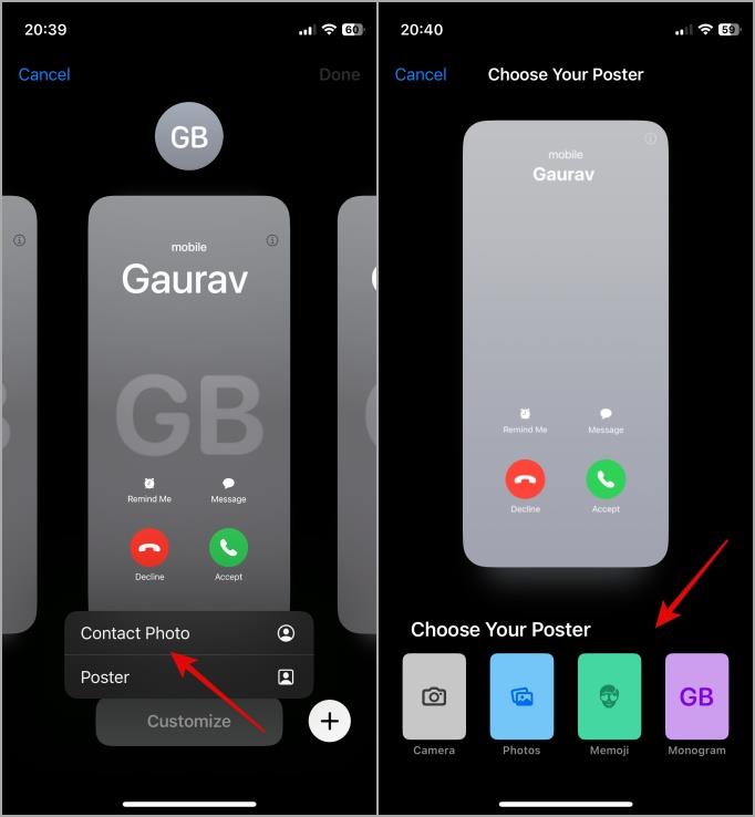 如何在 iPhone 上啟用和設定聯絡人照片和海報