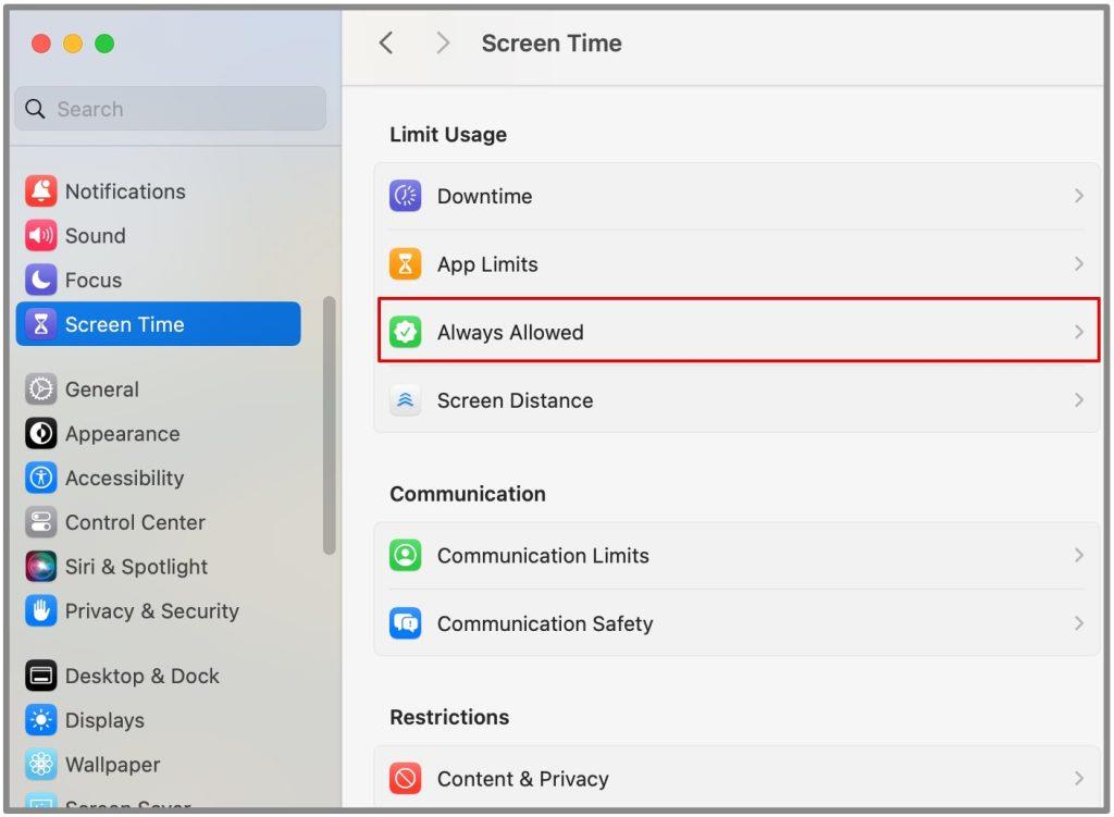 如何在 MacBook 上設定家長監護