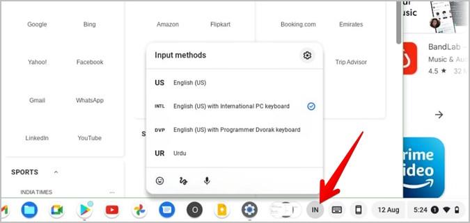 如何更改 Chromebook 系統和鍵盤語言