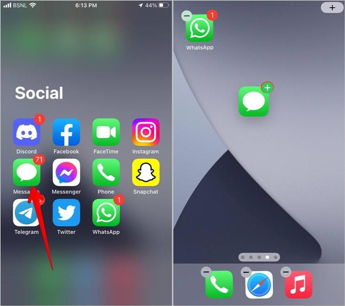 如何在 iPhone 和 Android 上將訊息應用程式圖示新增回主螢幕