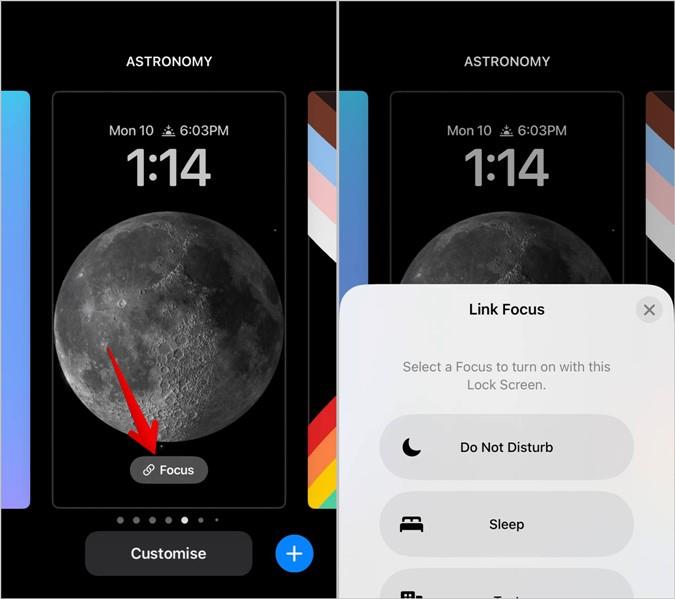如何在 iPhone 上使用鎖定螢幕的對焦模式 (iOS 16)